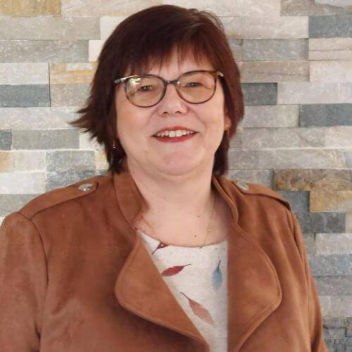 portrait laurence veste marron