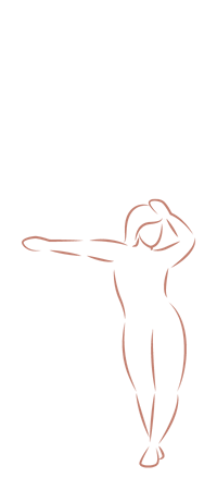 silhouette bras tendu gauche terra cotta
